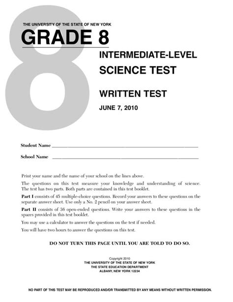 is the 8th grade science test hard|grade 8 science test pdf.